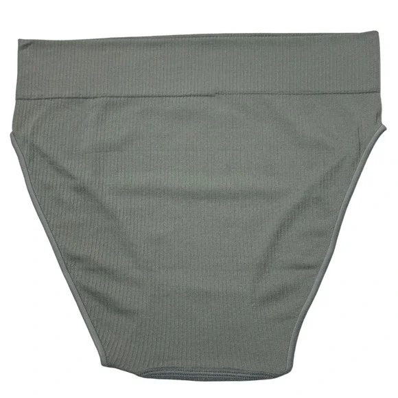 SKIMS Stretch Rib Brief Lot of 2 NEW Soot sea Haze L/XL - Picture 6 of 12